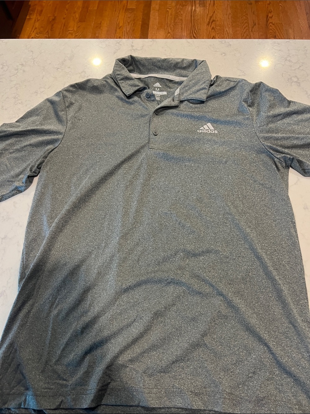 adidas Men’s Heather Gray Performance Polo